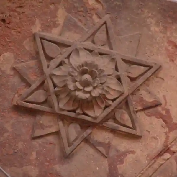 Star of David with a lotus in the middle